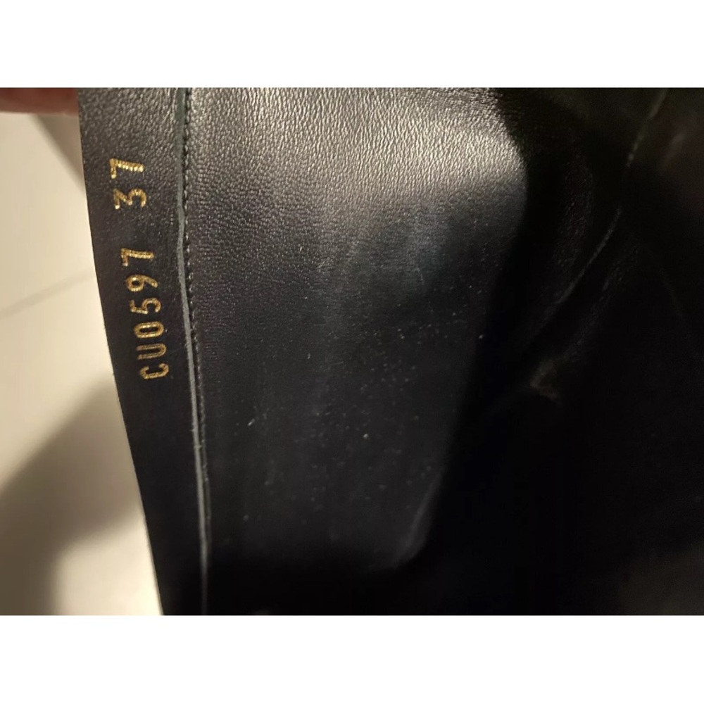 AUTHENTIC DOLCE & GABBANA Stivali Amore DG Logo Knee High Boots Size 37 US 6.5 - Picture 10 of 15